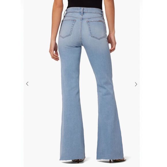 Joe's Jeans Denim - Joe’s ‘The Molly’ High-Rise Bootcut Frayed Hem Jeans